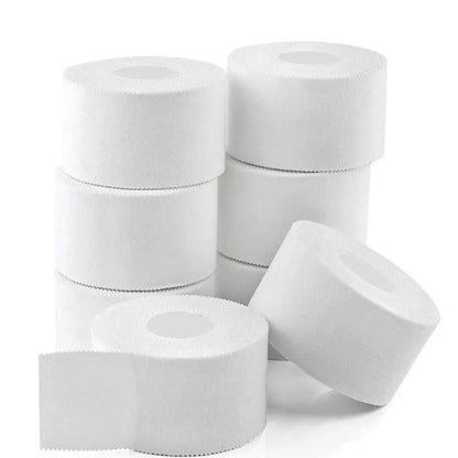 2.5/3.8/5cm 9.1Meters Sport Athletic Waterproof Cotton White Boxing Adhesive Tape Strain Injury Support Sport Binding Bandage