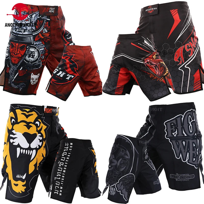 MMA Shorts Combat Boxing Shorts for Men Fitness Gym Sports BJJ Jiu-Jitsu Kickboxing Muay Thai Pants Crossfit Sparring Fight Wear