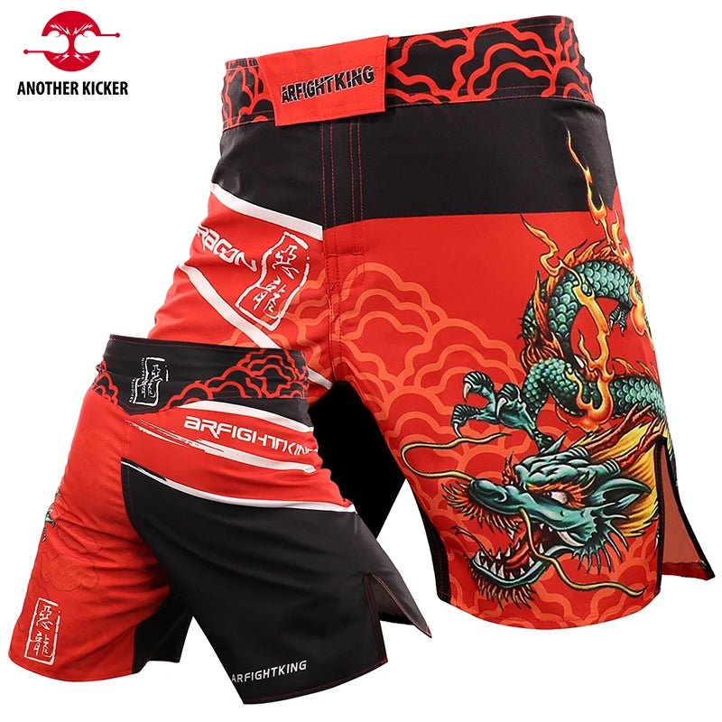 MMA Shorts Combat Boxing Shorts for Men Fitness Gym Sports BJJ Jiu-Jitsu Kickboxing Muay Thai Pants Crossfit Sparring Fight Wear