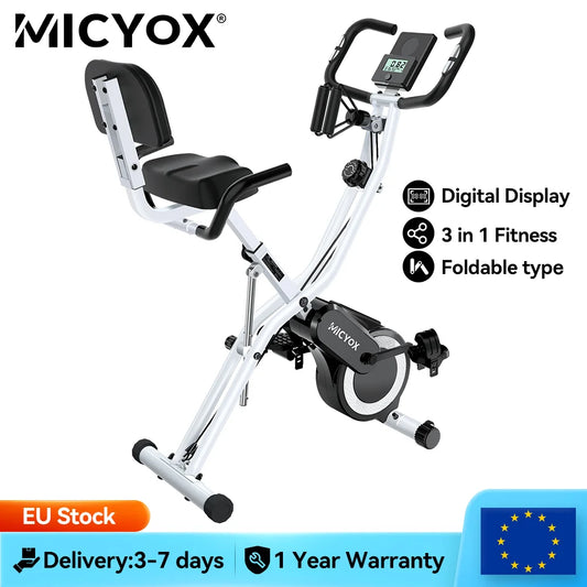 Free Shipping Indoor Bike Heart Rate Detection Digital Display Collapsible 3 in 1 Fitness Exercise Bikes